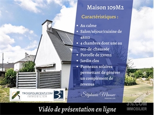 maison traditionnelle à la vente -   22000  SAINT BRIEUC, surface 109 m2 vente maison traditionnelle - UBI423506290