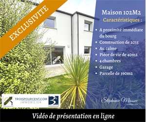 maison recente à la vente -   22590  PORDIC, surface 102 m2 vente maison recente - UBI438241016