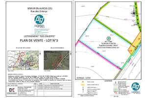 terrain a batir à la vente -   21140  SEMUR EN AUXOIS, surface 800 m2 vente terrain a batir - UBI448010255