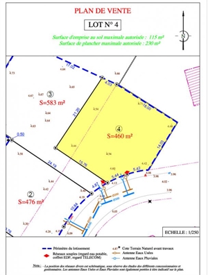 terrain a batir à la vente -   85300  CHALLANS, surface 460 m2 vente terrain a batir - UBI428945792