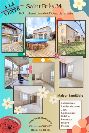 maison à la vente -   34670  BAILLARGUES, surface 140 m2 vente maison - UBI424073773