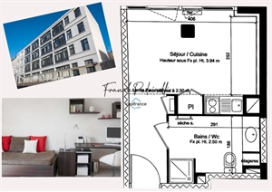 appartement à la vente -   69007  LYON 7EME ARRONDISSEMENT, surface 21 m2 vente appartement - UBI439555316