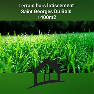 terrain a batir à la vente -   17700  SAINT GEORGES DU BOIS, surface 1400 m2 vente terrain a batir - UBI444334805