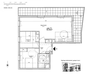 t3 à la vente -   14100  LISIEUX, surface 70 m2 vente t3 - UBI421128073