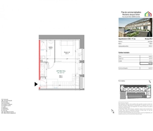 t1 bis à la vente -   50300  AVRANCHES, surface 30 m2 vente t1 bis - UBI425226403