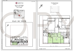 t2 à la vente -   75014  PARIS 14EME ARRONDISSEMENT, surface 45 m2 vente t2 - UBI402268086