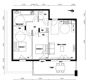 t3 à la vente -   34450  VIAS, surface 62 m2 vente t3 - UBI420862636