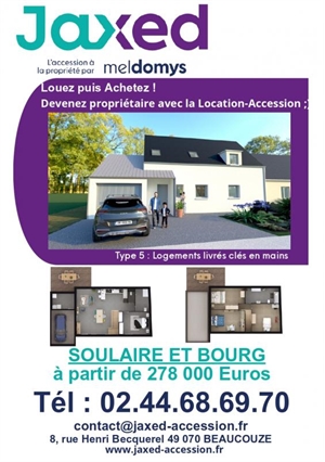 maison neuve à la vente -   49460  SOULAIRE ET BOURG, surface 79 m2 vente maison neuve - UBI441154385