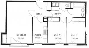 t3 à la location -   69100  VILLEURBANNE, surface 63 m2 location t3 - UBI444295499