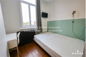 chambre à la location -   59100  ROUBAIX, surface 13 m2 location chambre - UBI431973104