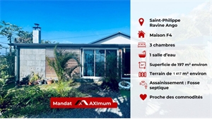 maison à la vente -   97442  SAINT PHILIPPE, surface 197 m2 vente maison - UBI402498207