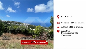 terrain à la vente -   97425  LES AVIRONS, surface 564 m2 vente terrain - UBI402598575