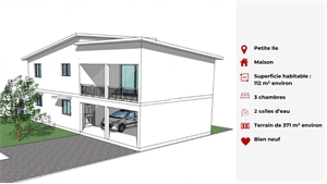 maison à la vente -   97429  PETITE ILE, surface 112 m2 vente maison - UBI422899912