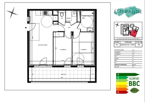 t3 à la vente -   69310  PIERRE BENITE, surface 55 m2 vente t3 - UBI443339282