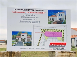 maison à la vente -   44430  LE LOROUX BOTTEREAU, surface 80 m2 vente maison - UBI411758864