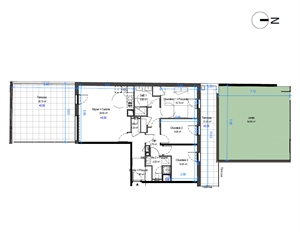 appartement neuf à la vente -   45000  ORLEANS, surface 86 m2 vente appartement neuf - UBI423519907