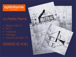 maison à la vente -   67290  LA PETITE PIERRE, surface 90 m2 vente maison - UBI443065448