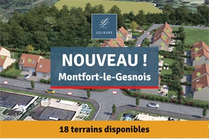 lotissement à la vente -   72450  MONTFORT LE GESNOIS, surface 438 m2 vente lotissement - UBI431381276