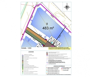 terrain à la vente -   56420  PLAUDREN, surface 483 m2 vente terrain - UBI399279507